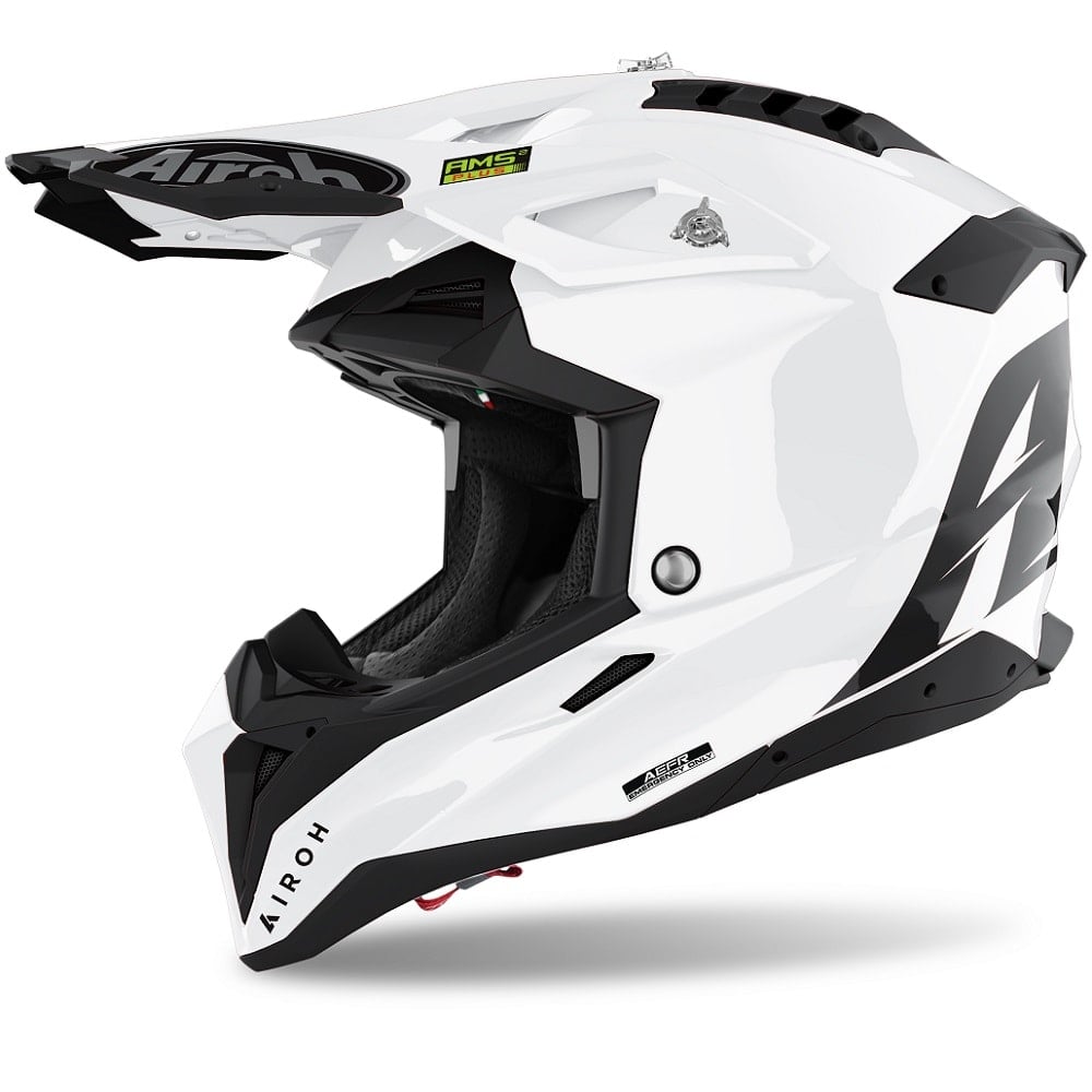 Image of Airoh Aviator 3 White Offroad Helmet Size 2XL ID 8029243318903