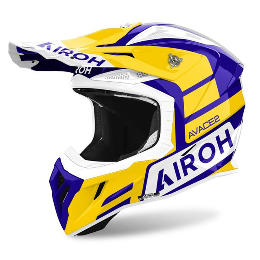 Image of Airoh Aviator Ace 2 Sake Yellow Offroad Helmet Size S ID 8029243365730