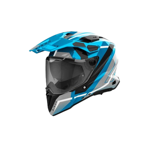 Image of Airoh Commander 2 Mavick Cerulean Blue Adventure Helmet Größe XL