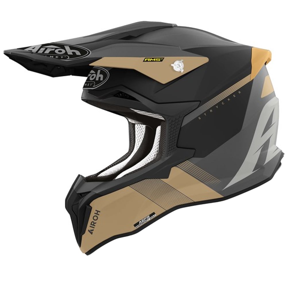 Image of Airoh Strycker Blazer Gold Matt Offroad Helmet Size L ID 8029243346470