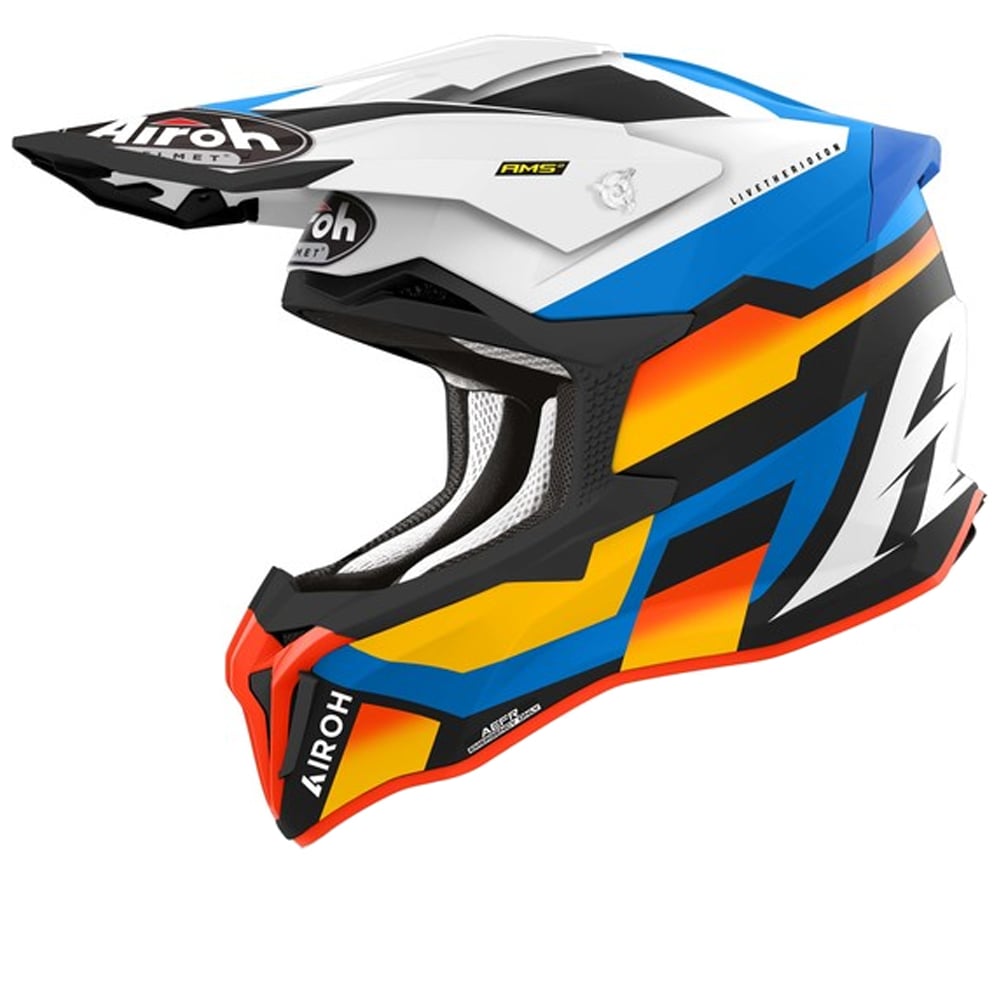 Image of Airoh Strycker Glam Blue Matt Offroad Helmet Talla 2XL