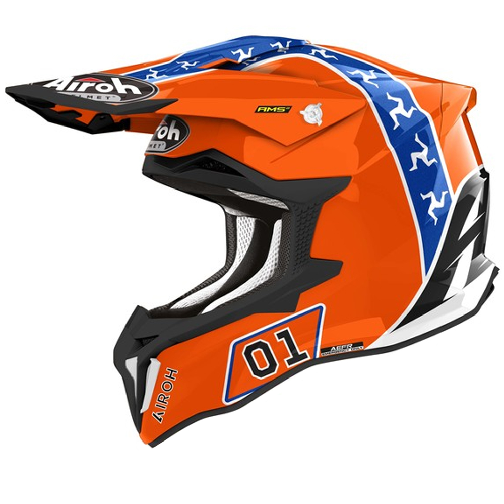 Image of Airoh Strycker Hazzard Gloss Offroad Helmet Talla L