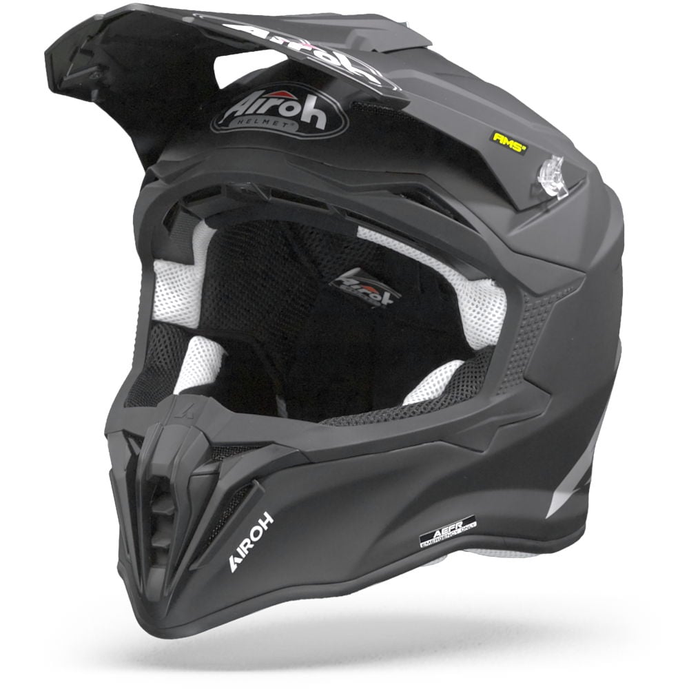 Image of Airoh Strycker Mat Noir Casque Cross Taille XS