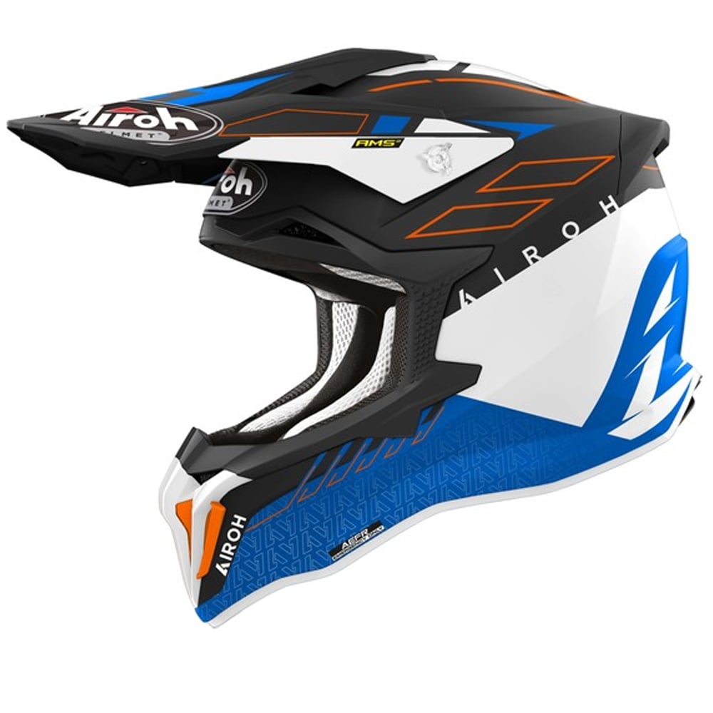 Image of Airoh Strycker Skin Blue Matt Offroad Helmet Talla S