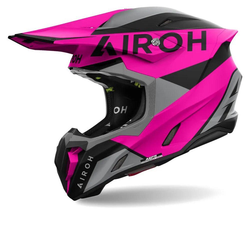 Image of Airoh Twist 3 King Purple Grey Offroad Helmet Größe XS