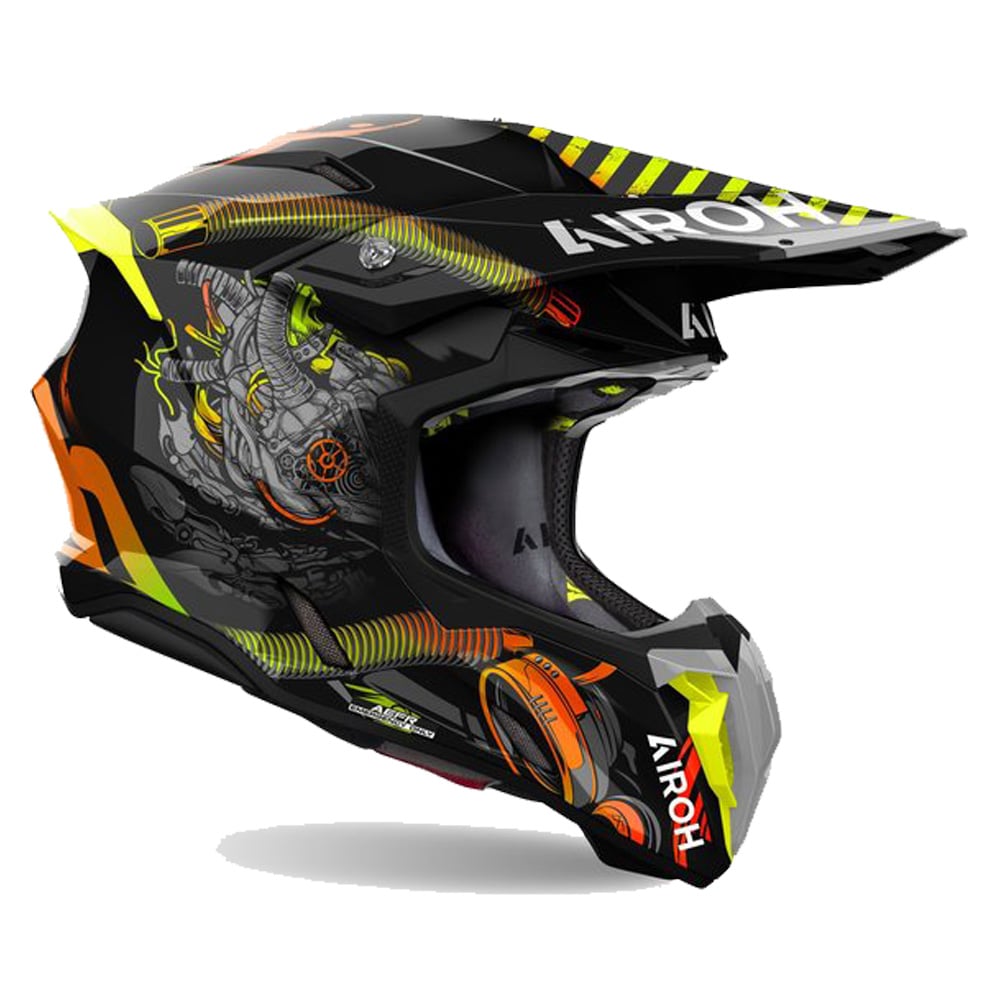 Image of Airoh Twist 3 Toxic Offroad Helmet Size S ID 8029243368571
