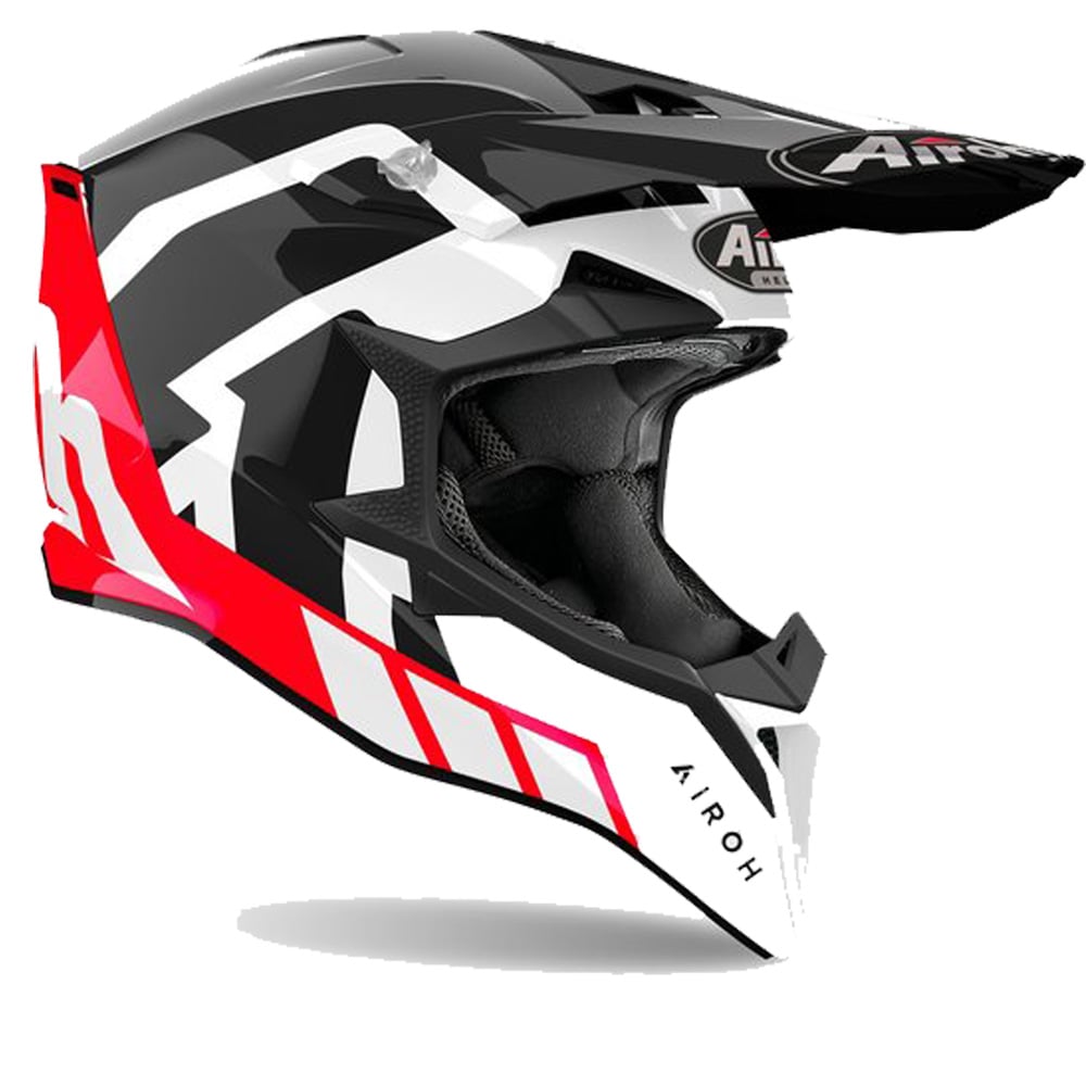 Image of Airoh Wraaap Reloaded Red Black Offroad Helmet Size M ID 8029243359449