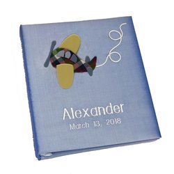Image of Airplane Personalized Baby Photo Album - Large - Ring Bound