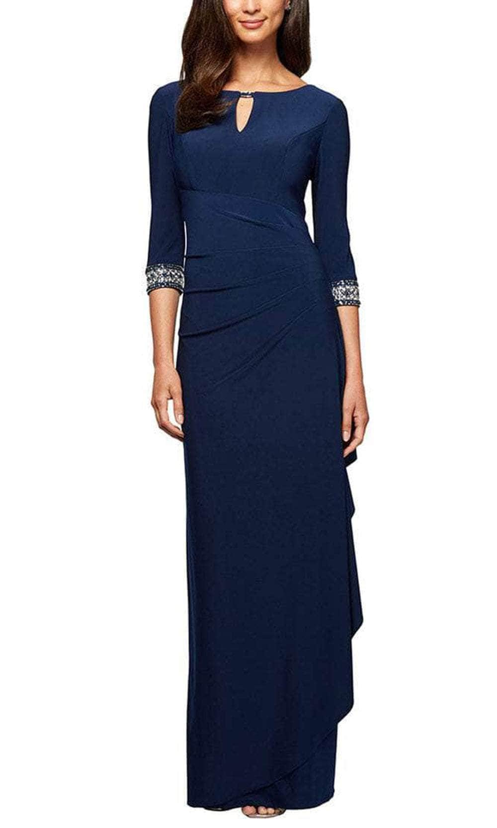 Image of Alex Evenings - 1351416 Quarter Sleeved Long Dress