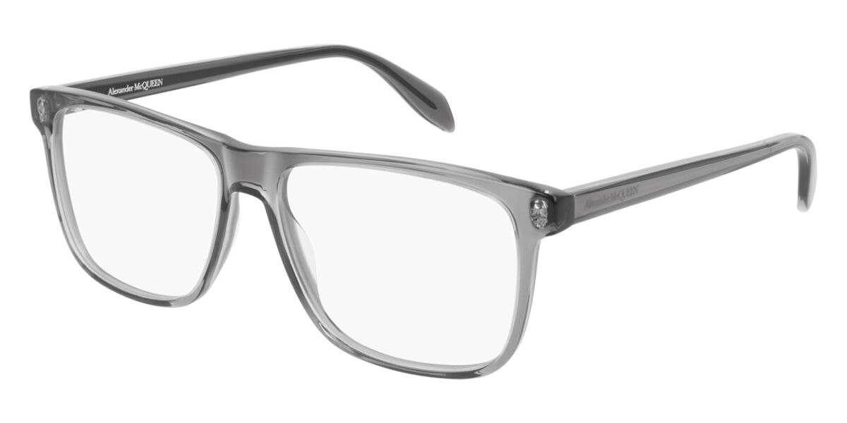 Image of Alexander McQueen AM0247O 001 Óculos de Grau Cinzas Masculino BRLPT