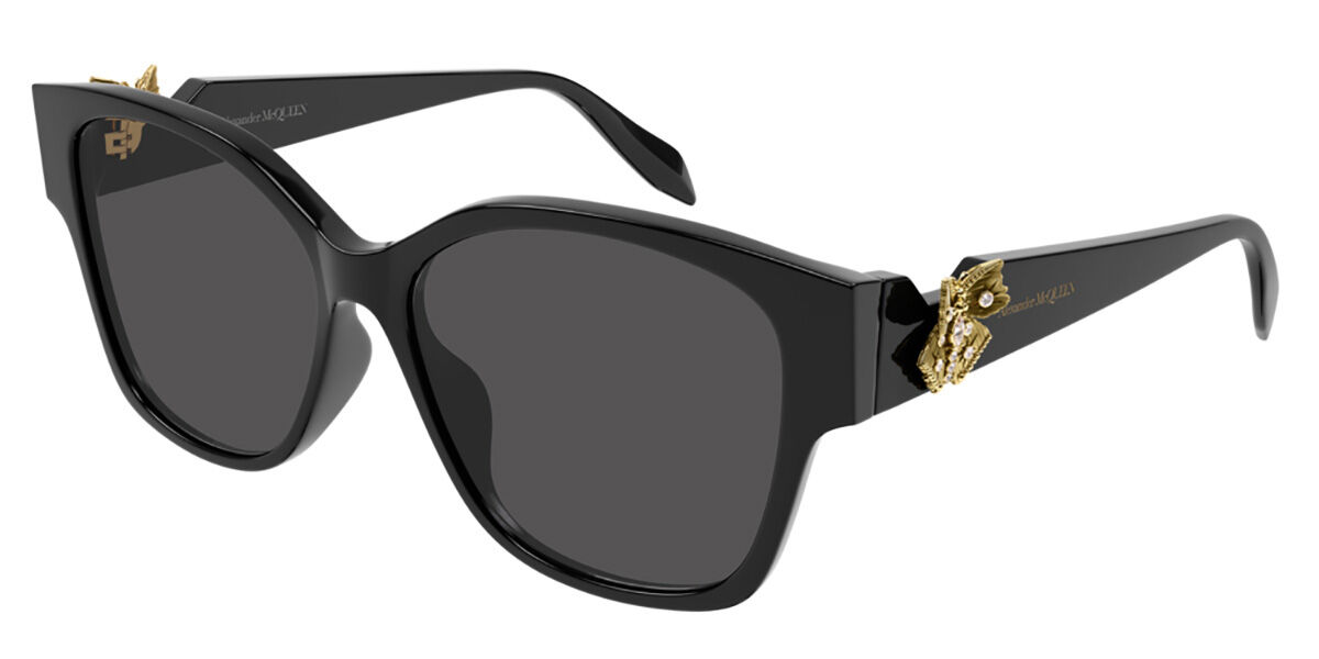 Image of Alexander McQueen AM0370S 001 56 Lunettes De Soleil Femme Noires FR