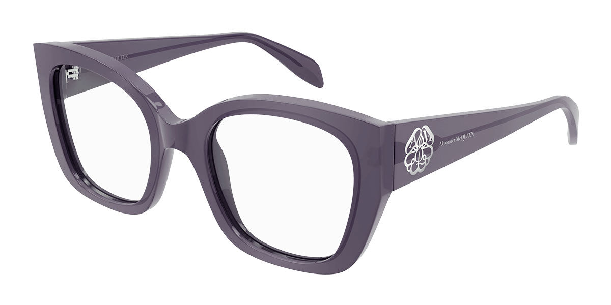 Image of Alexander McQueen AM0379O 004 Óculos de Grau Purple Feminino PRT