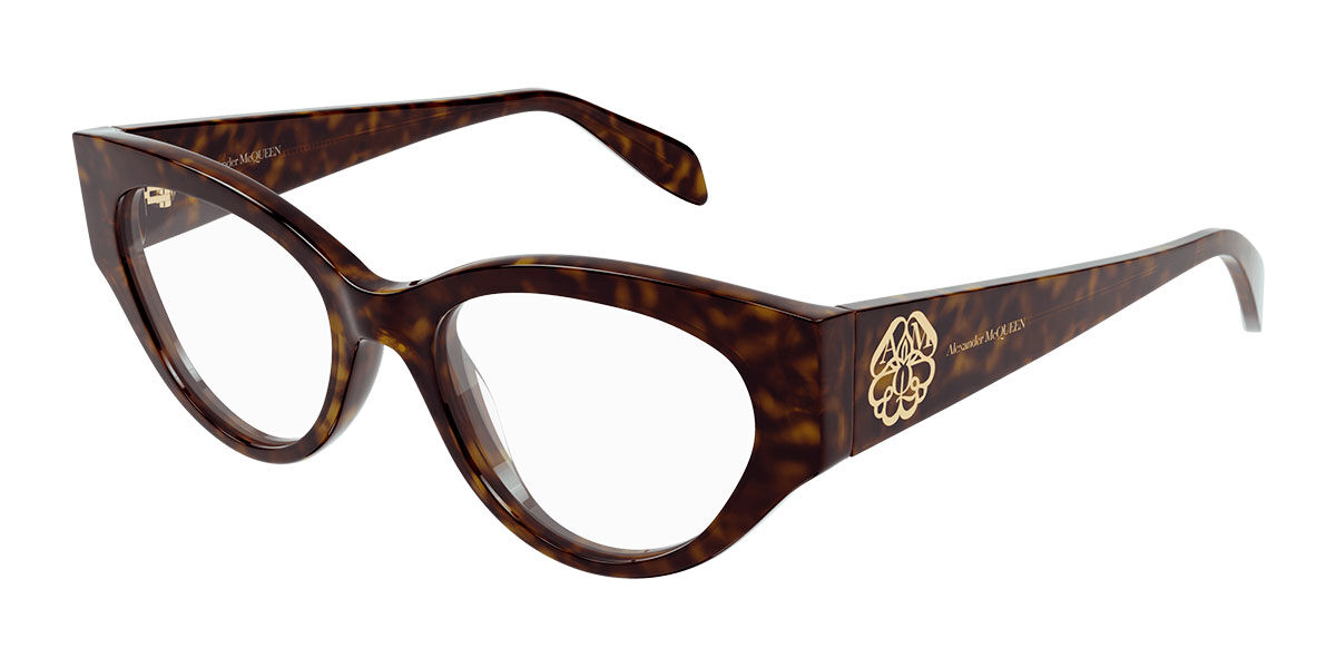 Image of Alexander McQueen AM0380O 002 Óculos de Grau Tortoiseshell Feminino BRLPT