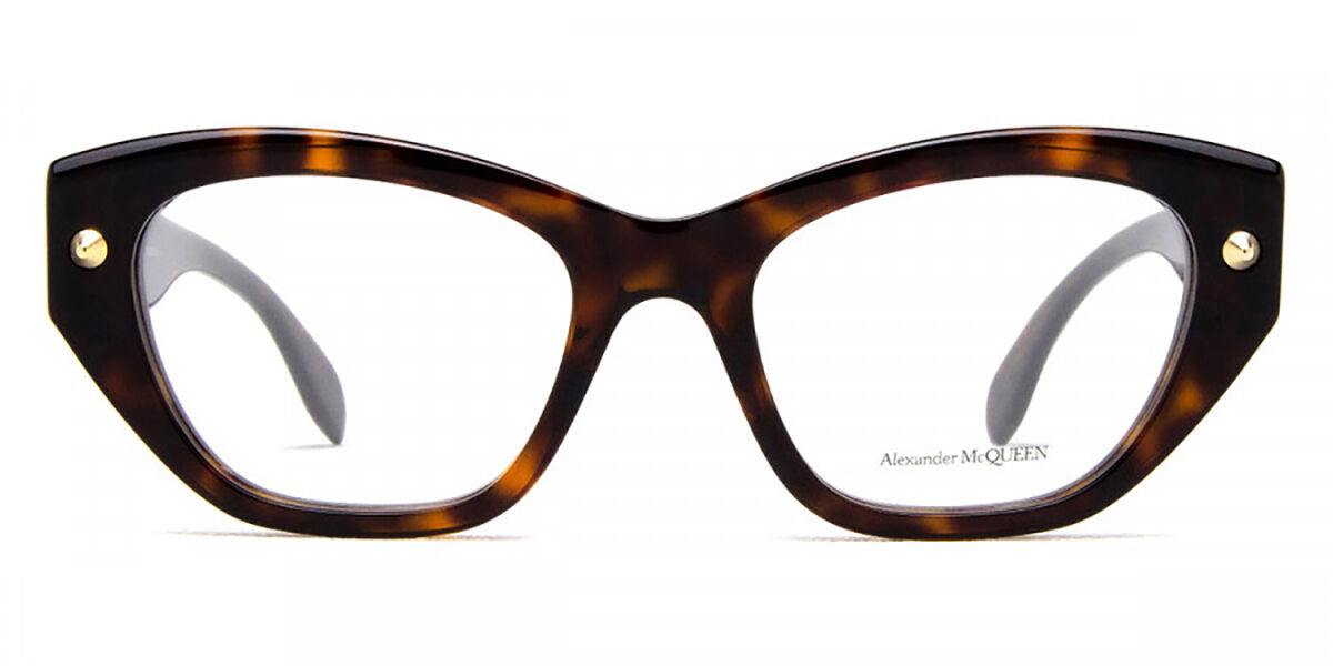 Image of Alexander McQueen AM0410O 002 Óculos de Grau Tortoiseshell Feminino PRT