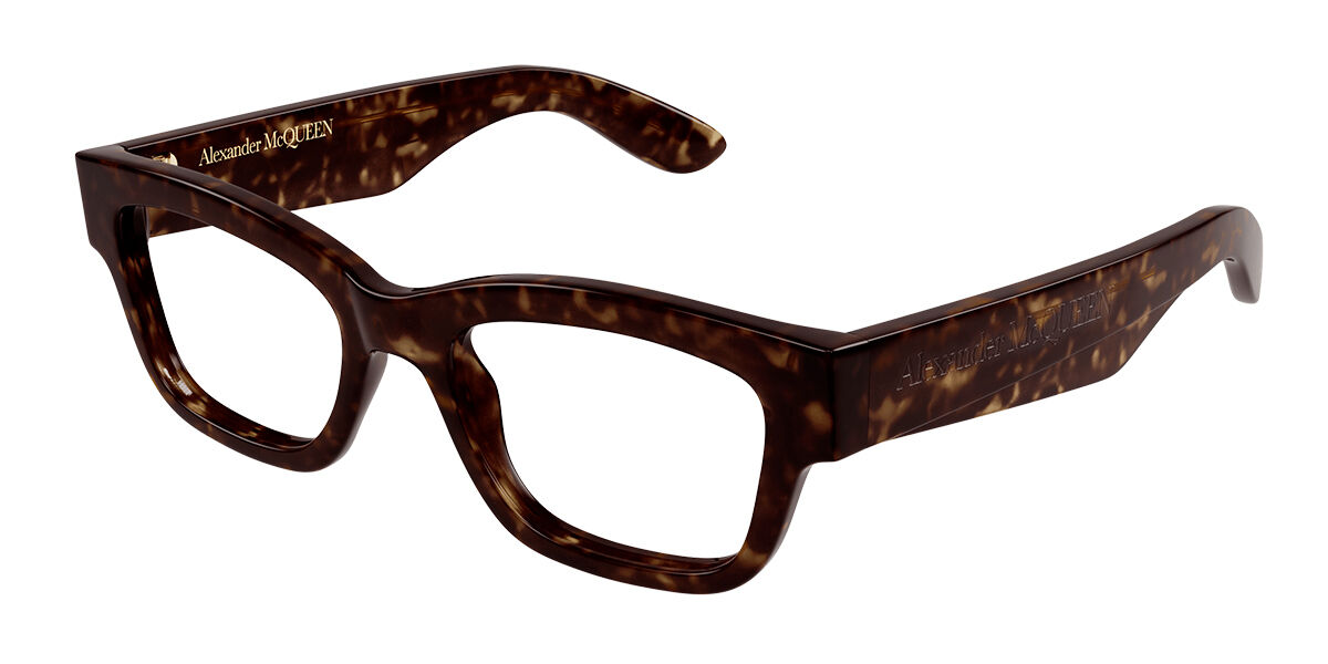 Image of Alexander McQueen AM0422O 002 Óculos de Grau Tortoiseshell Feminino BRLPT