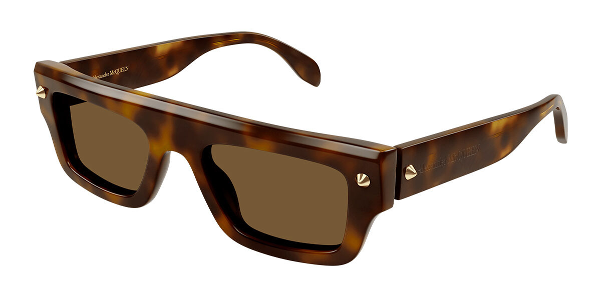 Image of Alexander McQueen AM0427S 002 Óculos de Sol Tortoiseshell Masculino PRT