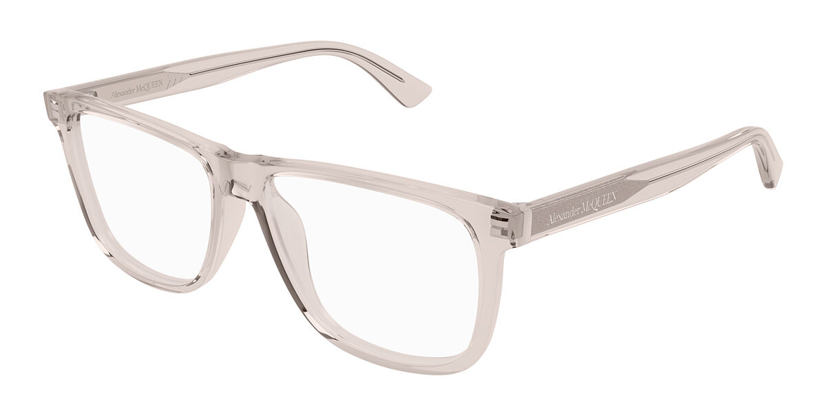 Image of Alexander McQueen AM0463O 004 Óculos de Grau Marrons Masculino PRT