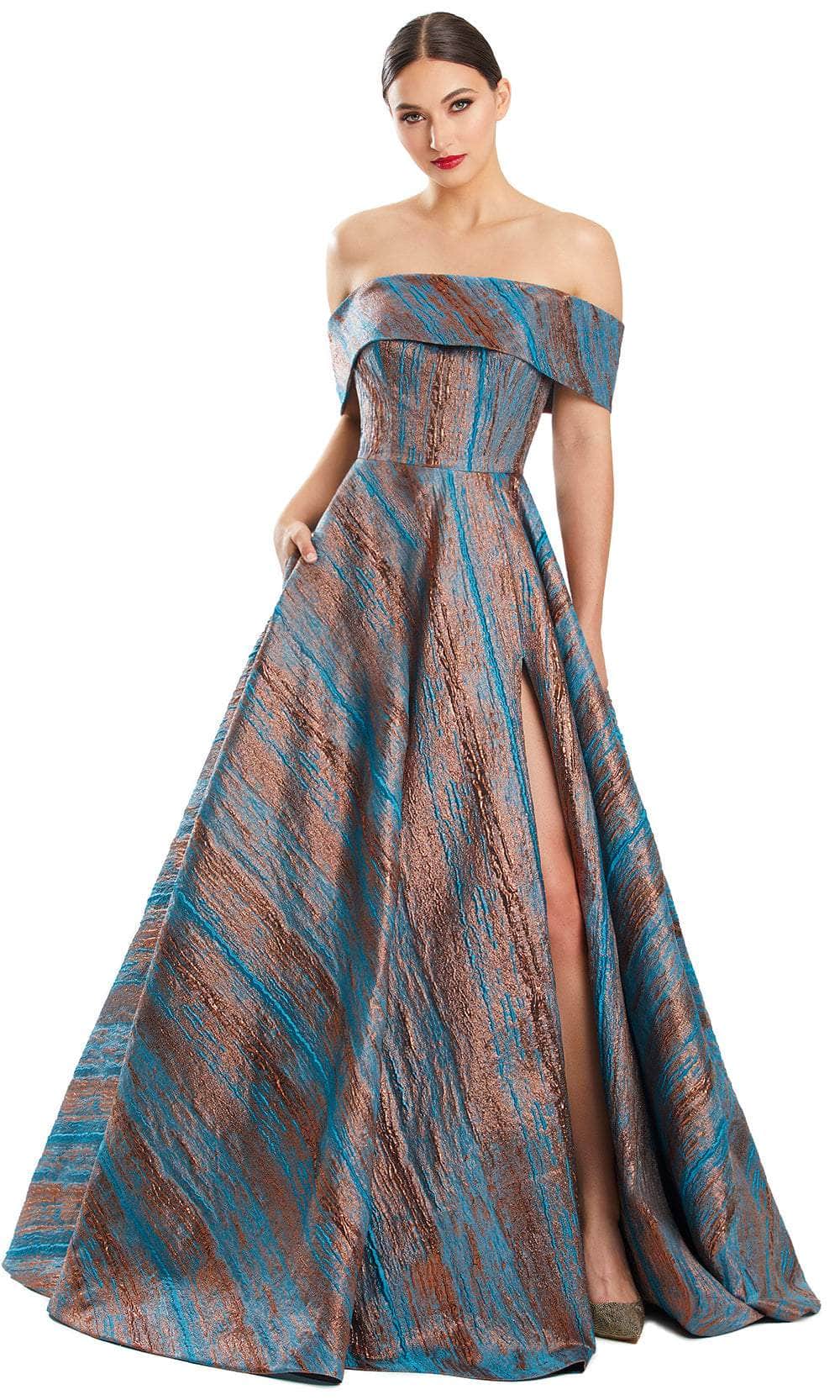 Image of Alexander by Daymor 1872F23 - Off-Shoulder A-line Prom Gown