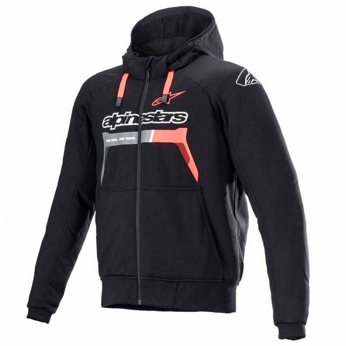 Image of Alpinestars Chrome Ignition Noir Rouge Fluo Blouson Taille M