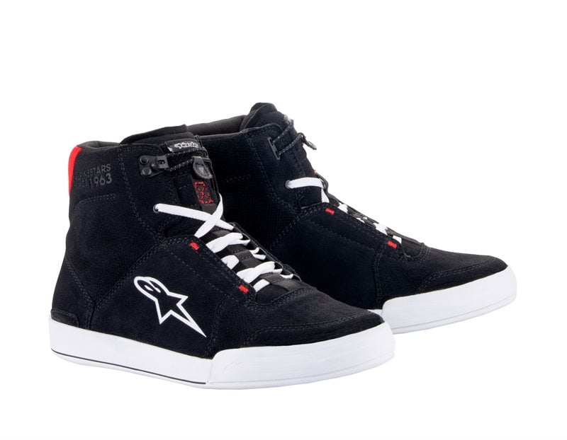Image of Alpinestars Chrome Shoes Black White Bright Red Size US 12 EN