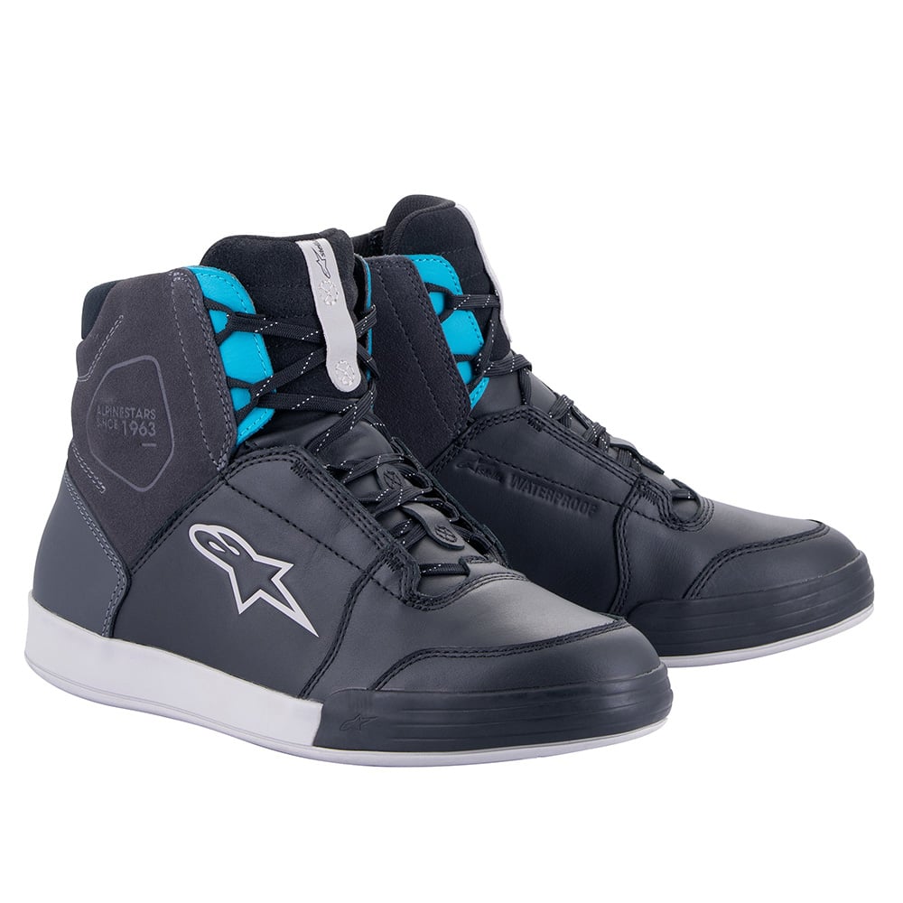 Image of Alpinestars Chrome Women's Drystar Schwarz Asphalt Turquoise Schuhe Größe US 8