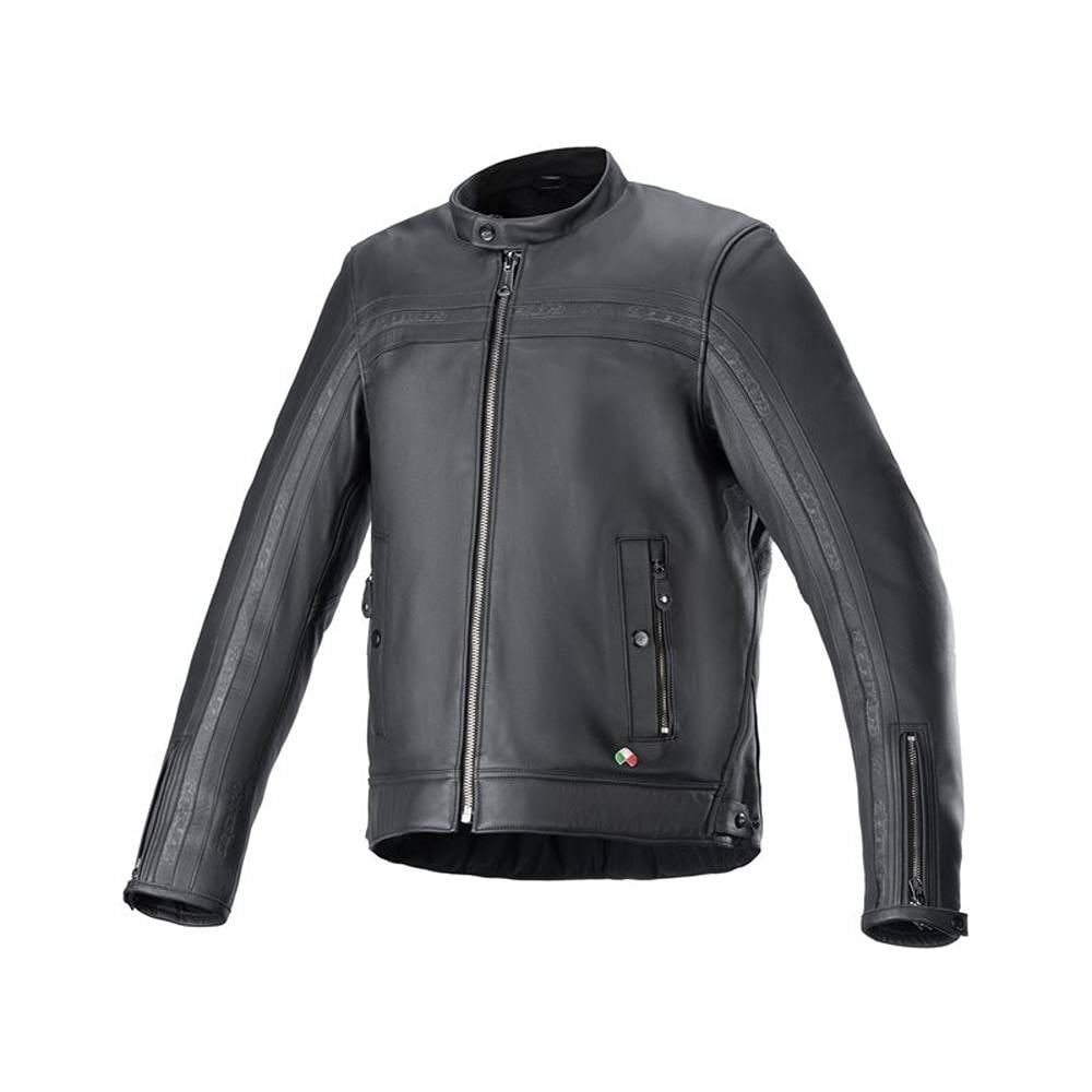 Image of Alpinestars Dyno Leather Jacket Black Black Taille L