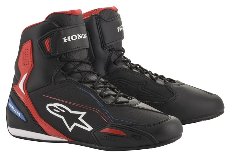 Image of Alpinestars Faster-3 Honda Schwarz Rot Blau Schuhe Größe US 85