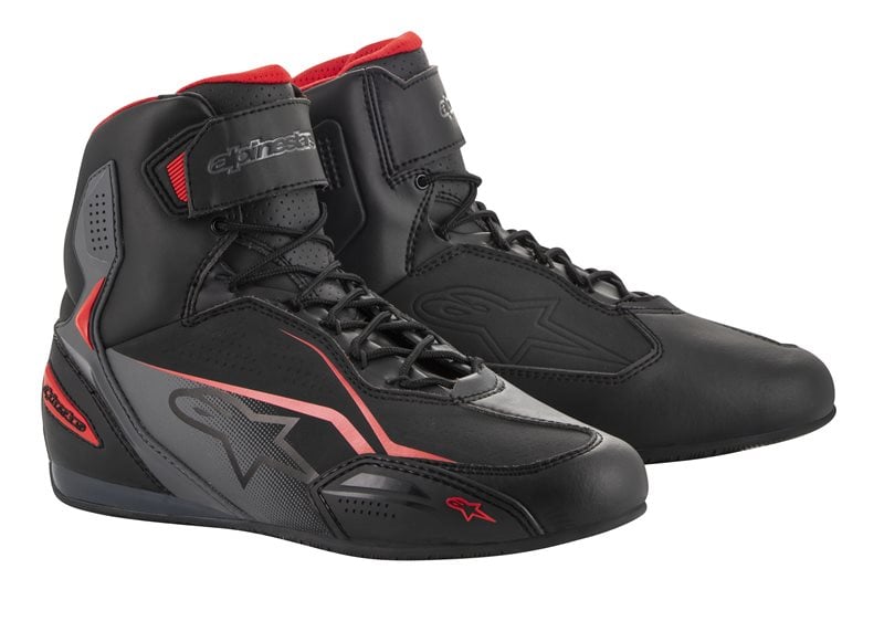 Image of Alpinestars Faster-3 Schwarz Grau Rot Schuhe Größe US 10