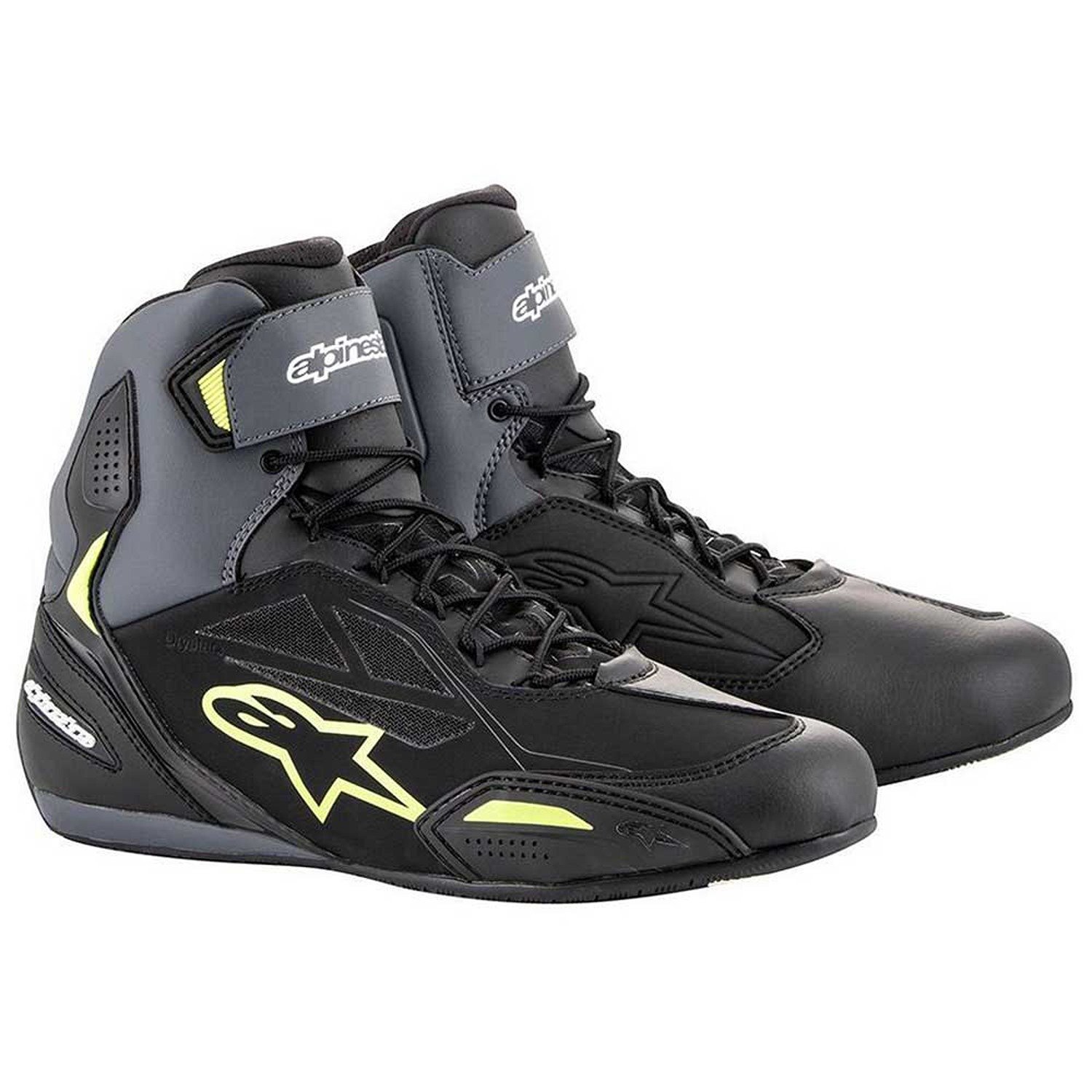 Image of Alpinestars Faster-3 Shoes Black Yellow Fluo Größe US 135