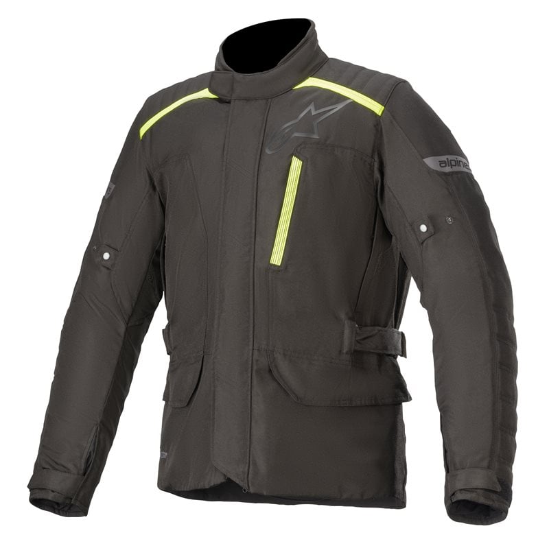 Image of Alpinestars Gravity Drystar Jacket Black Fluo Yellow Talla L