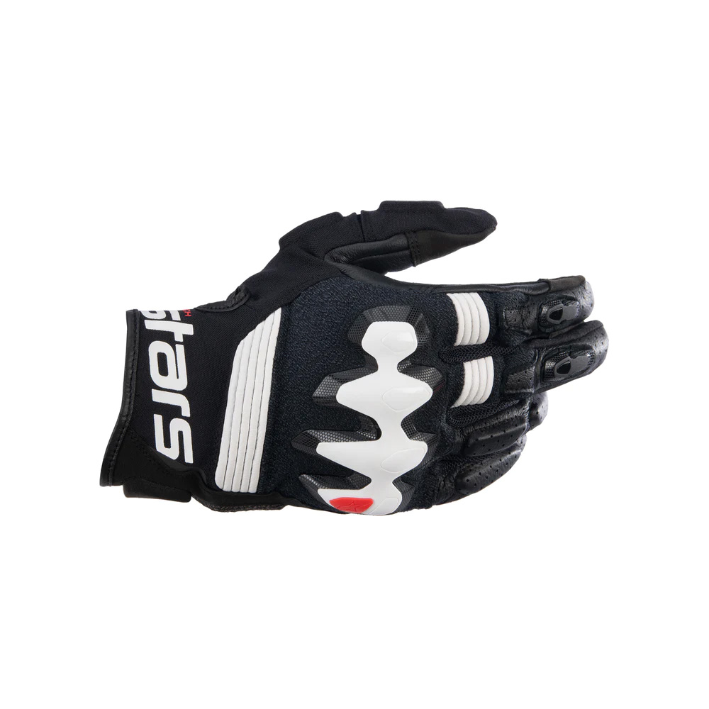 Image of Alpinestars Halo Leather Noir Blanc Gants Taille 2XL