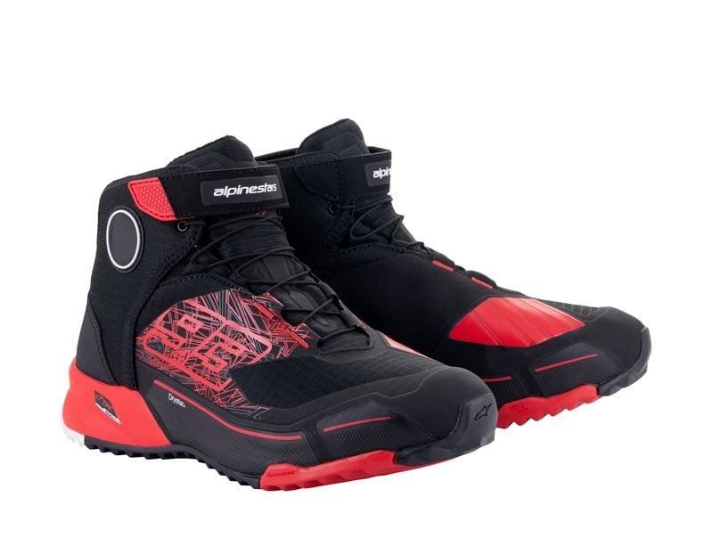 Image of Alpinestars MM93 CR-X Drystar Riding Shoes Black Bright Red Size US 11 EN