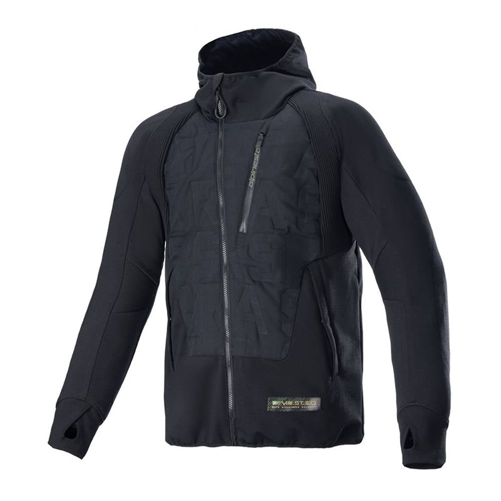 Image of Alpinestars MOSTEQ Hybrid Hooded Jacket Black Größe 4XL