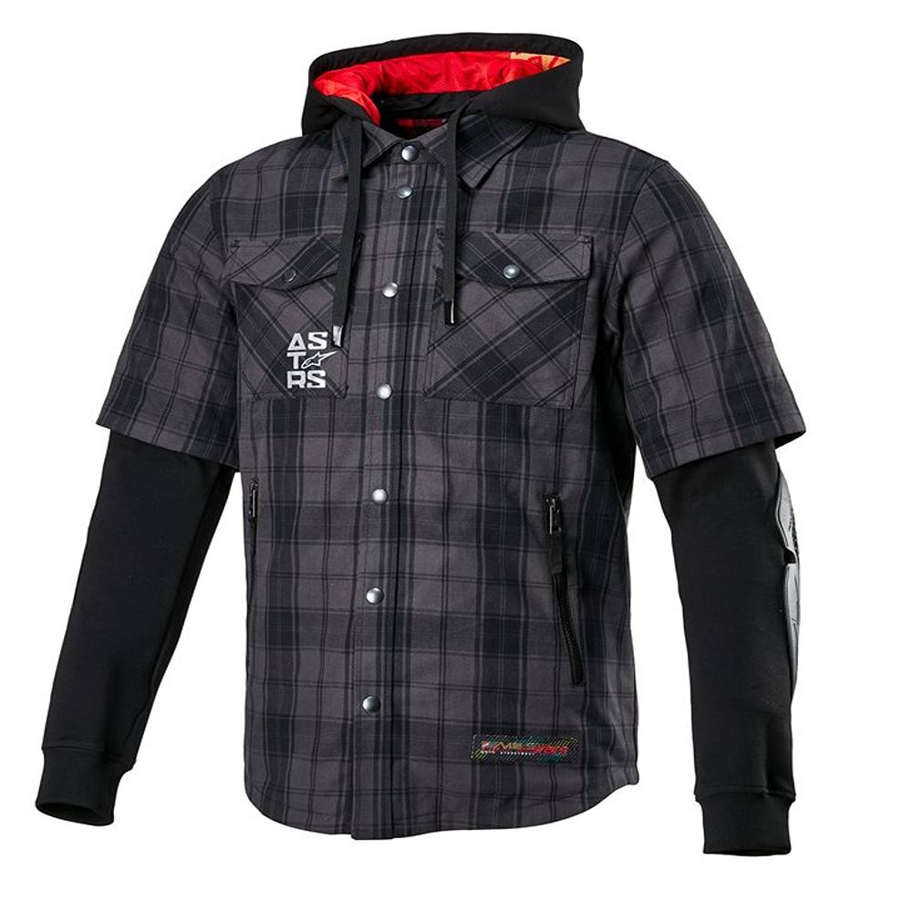 Image of Alpinestars MOSTEQ Tartan Shirt Tar Gray Black Größe M