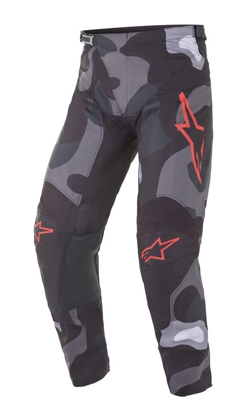 Image of Alpinestars Racer Tactical Grau Camo Rot Fluo Hose Größe 28