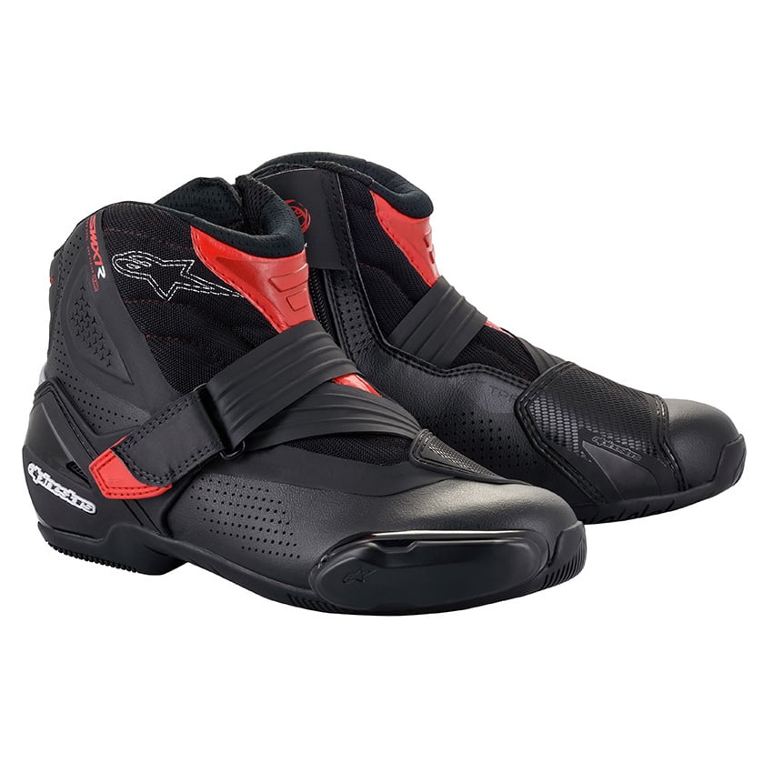 Image of Alpinestars SMX-1 R V2 Vented Schwarz Rot Schuhe Größe 48