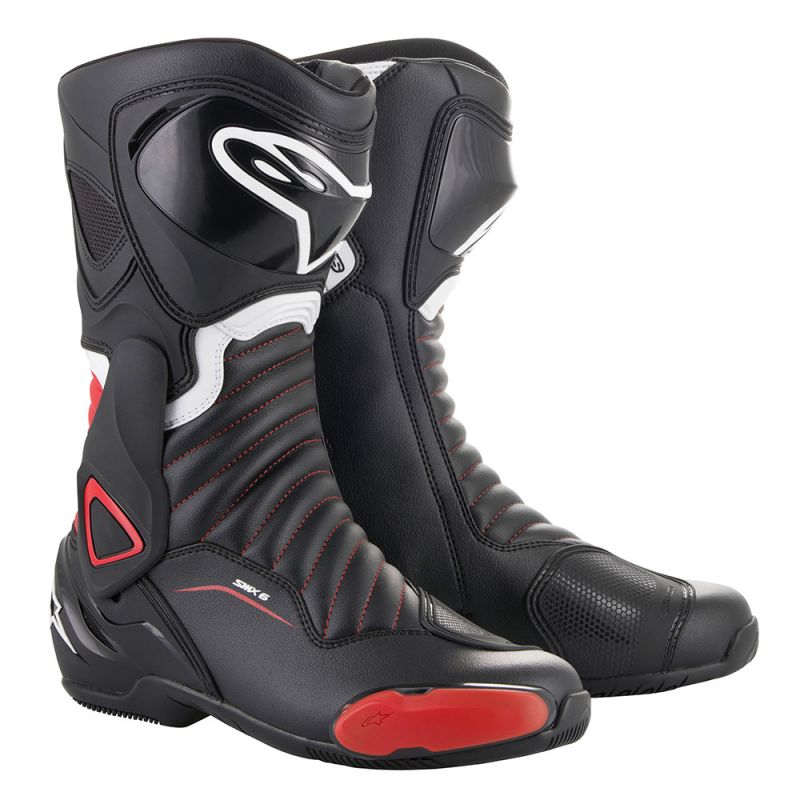 Image of Alpinestars SMX-6 V2 Schwarz Rot Stiefel Größe 46