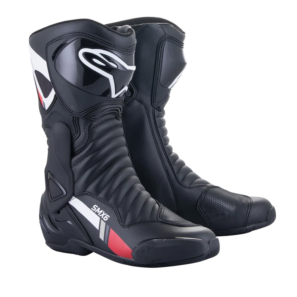 Image of Alpinestars SMX-6 V2 Schwarz Weiß Grau Stiefel Größe 49