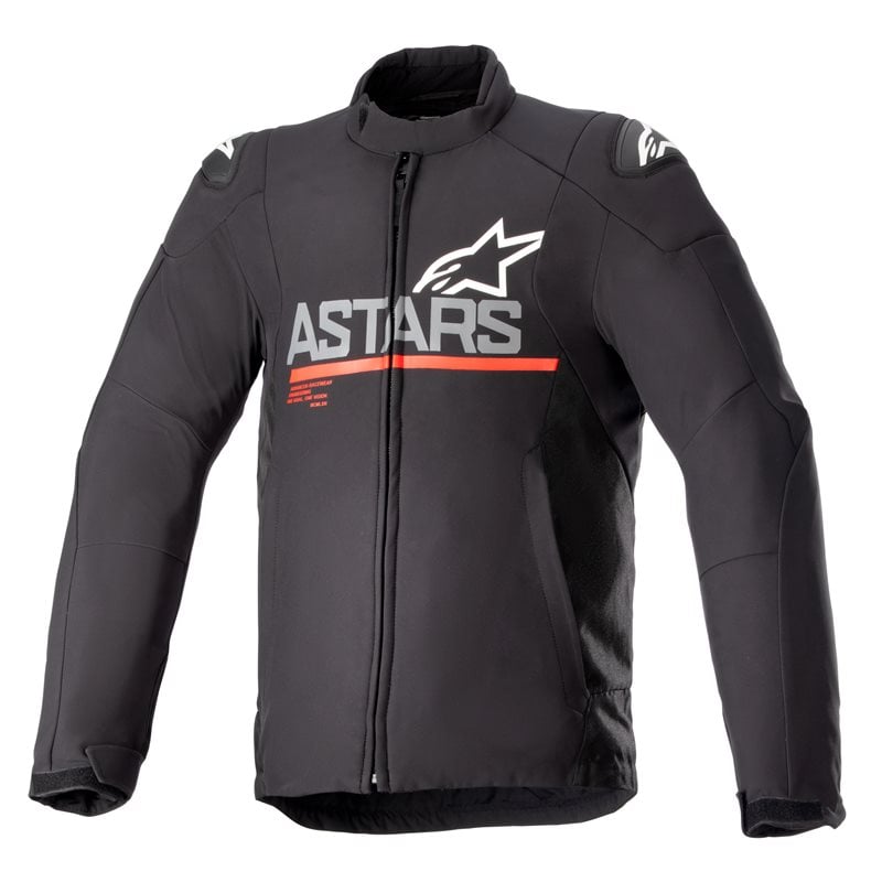 Image of Alpinestars SMX Waterproof Jacket Black Dark Gray Bright Red Size M EN