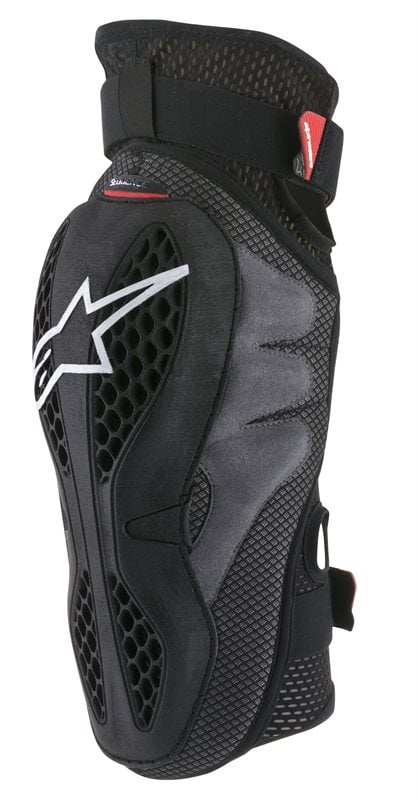 Image of Alpinestars Sequence Black Red Knee Protector Size S-M ID 8021506925798