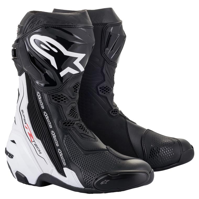 Image of Alpinestars Supertech R Noir Blanc Bottes Taille 43