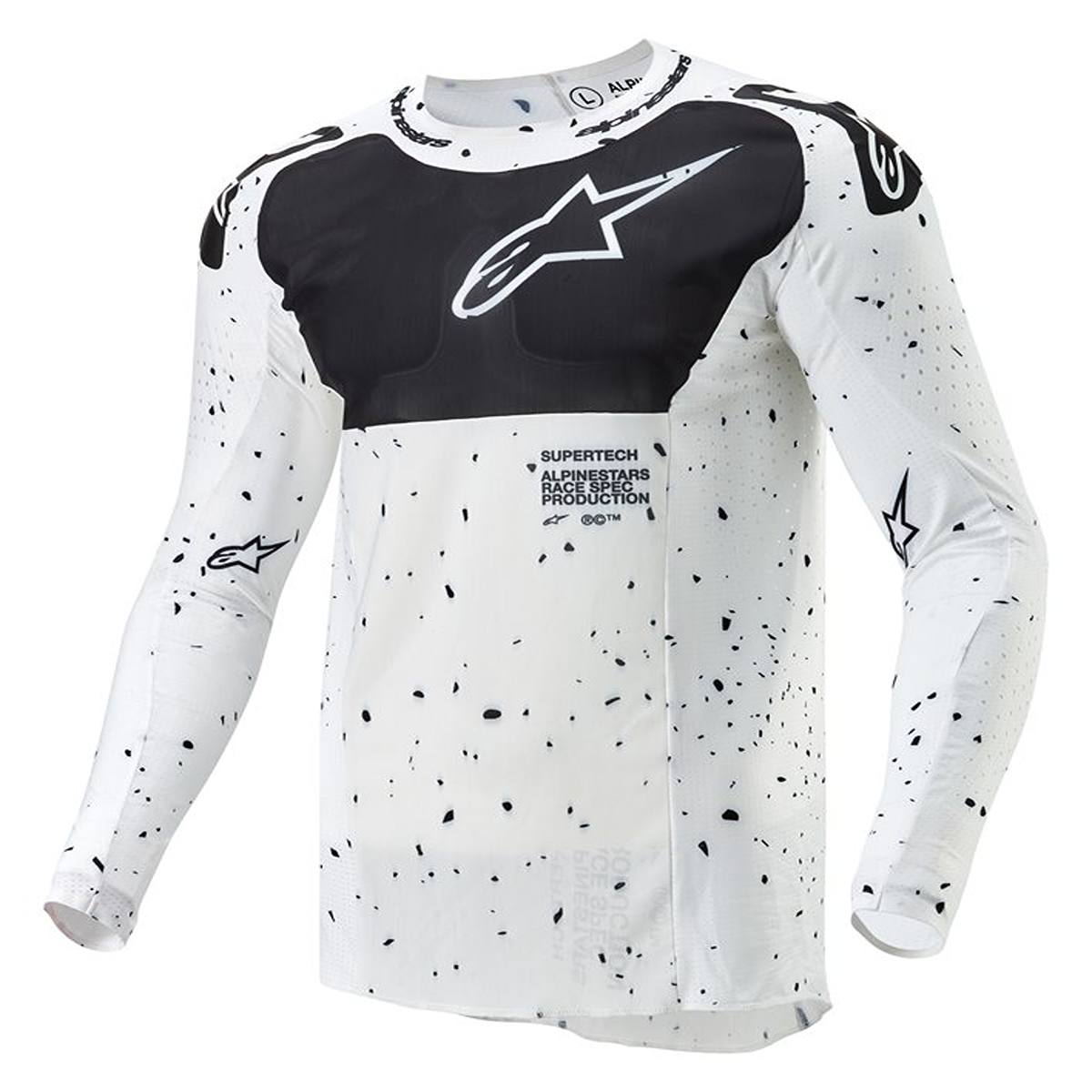 Image of Alpinestars Supertech Spek Jersey White Black Talla 2XL