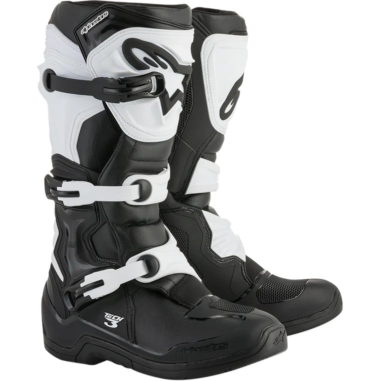 Image of Alpinestars Tech 3 Noir Blanc Bottes Taille US 11