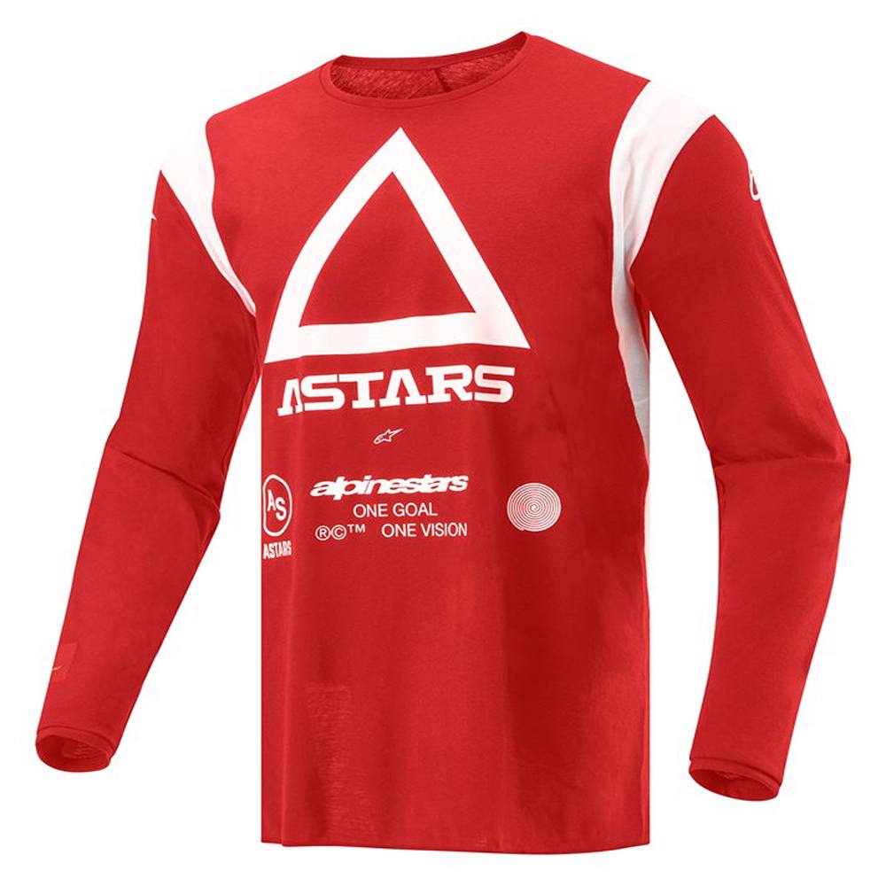 Image of Alpinestars Techdura Jersey Bright Red Size L ID 8059347269450