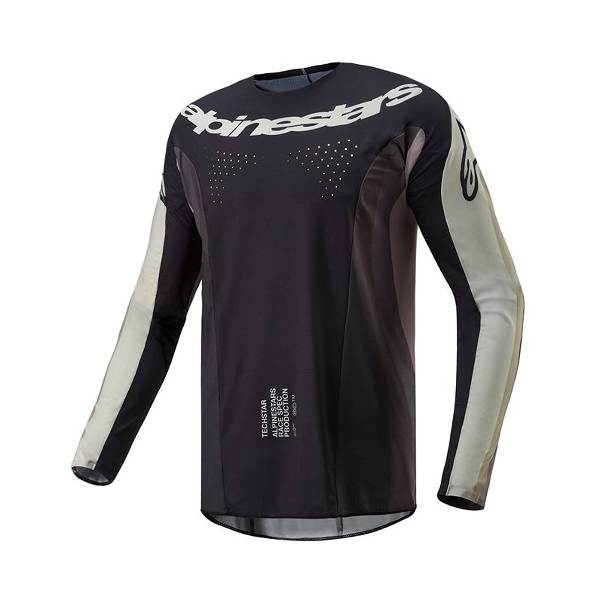 Image of Alpinestars Techstar Pneuma Jersey Dark Sand Iron Dust Gray Größe L