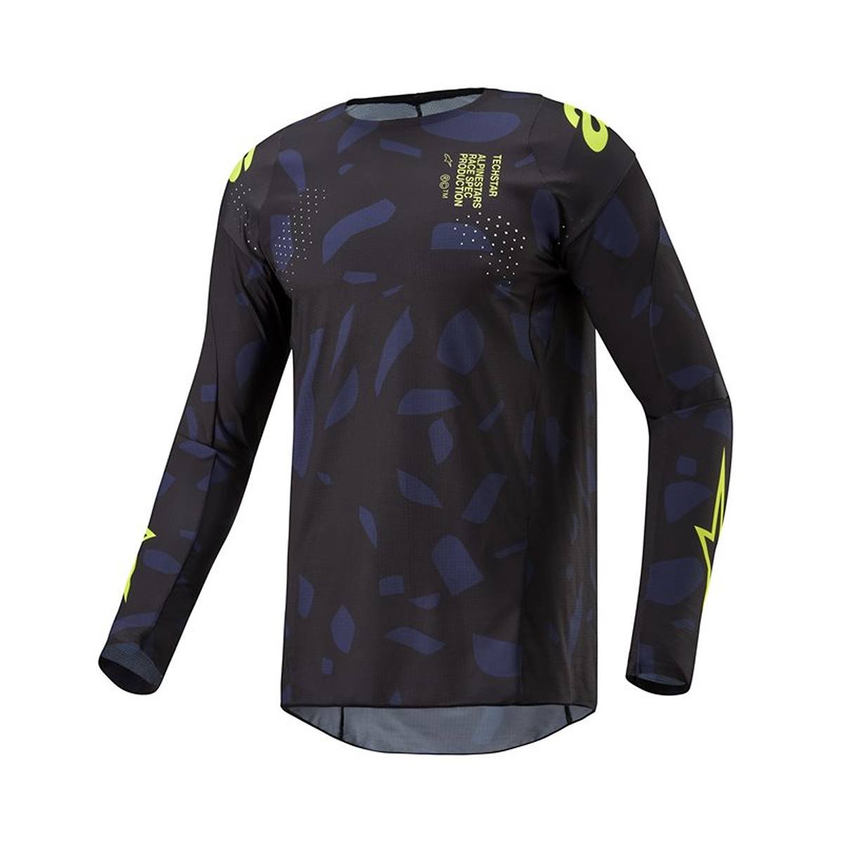 Image of Alpinestars Techstar Rantera Jersey Black Navy Yellow Fluo Größe XL