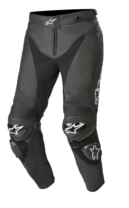 Image of Alpinestars Track V2 Pantalón Moto Cuero Negro Talla 44