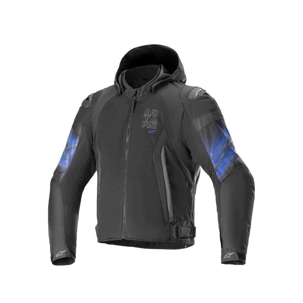 Image of Alpinestars Zaca Air Venom WP Jacket Black Electric Blue Größe XL