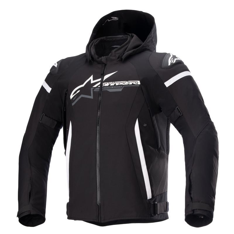 Image of Alpinestars Zaca Waterproof Jacket Black White Talla 4XL