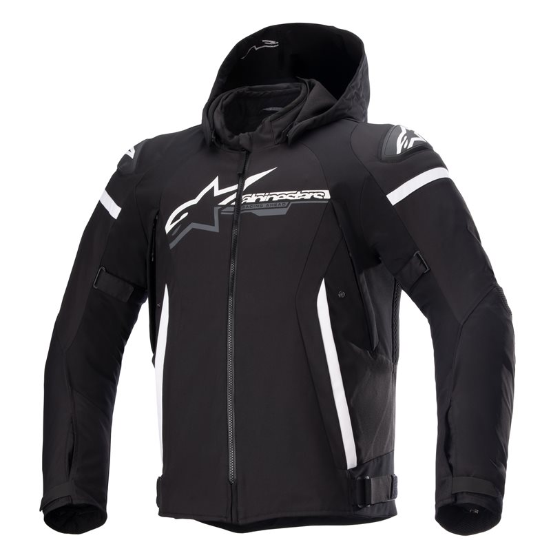 Image of Alpinestars Zaca Waterproof Noir Blanc Blouson Taille XL